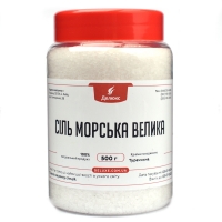 Упаковка соли морской крупной 0.5 кг