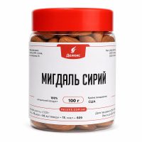 Миндаль сырой очищенный в банке 100 г